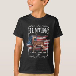 T-shirt Drôle Papa Retraité Grand-Père La Chasse Est Ma Re