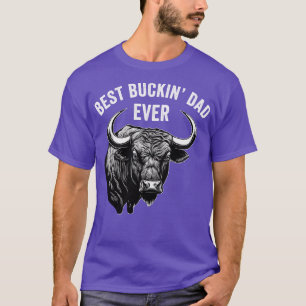 T-shirt Drôle Papa Rodeo Bull Riding Western Cowboy Best B
