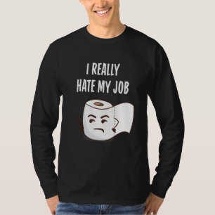 T-shirt Drôle Papier Toilette En Colère Je Déteste Vraimen