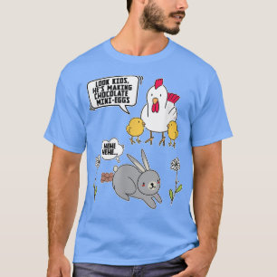 T-shirt Drôle Pâques Dimanche Robe Lapin Chocolat Costume