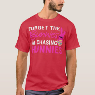 T-shirt Drôle Pâques Jour Oubliez les lapins Je chasse Hu