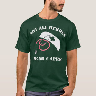 T-shirt Drôle Pas tous les héros portent capes conception 