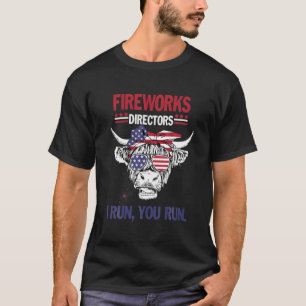T-shirt Drôle Patriotique Fierté Moorica Highland Cow Drap