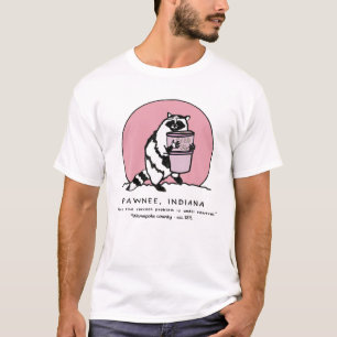 T-shirt Drôle Pawnee Racoon Problème Est Sous Contrôle Wam