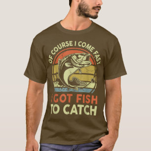 T-shirt Drôle Pêche Bien Sûr Je Cumfast J'Ai Du Poisson À