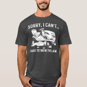 T-shirt Drôle Pelouse Mowing Cadeau Hommes Femmes Lawn Mow