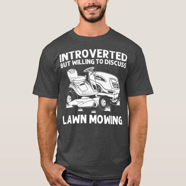 T-shirt Drôle Pelouse Mowing Cadeau Hommes Femmes Lawn Mow (Devant)