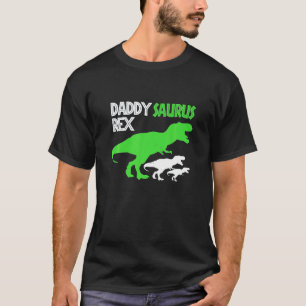 T-shirt Drôle Père Day Daddysaurus Rex Daddy Dinosaur
