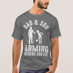 T-shirt Drôle Père Et Fils Partenaires D'Agriculture Pour 