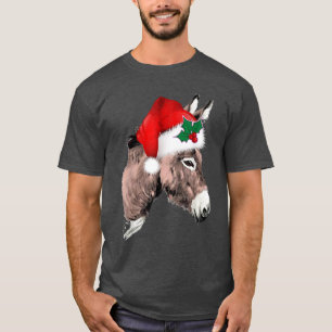 T-shirt Drôle Père Noël âne Noël Noël Noël Noël Noël Fêtes