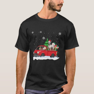 T-shirt Drôle Père Noël Conduire voiture de Noël Great Dan