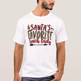 T-shirt Drôle Père Noël Favori Déjeuner dame Noël Matchi