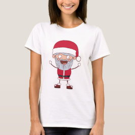 T-shirt Drôle Père Noël vêtements de nom personnalisé