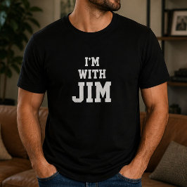 T-shirt Drôle Personnalisé Im Avec Jim Anniversaire Person