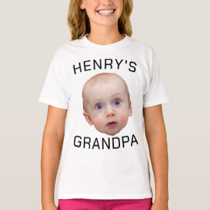 T-shirt Drôle personnalisé visage bébé