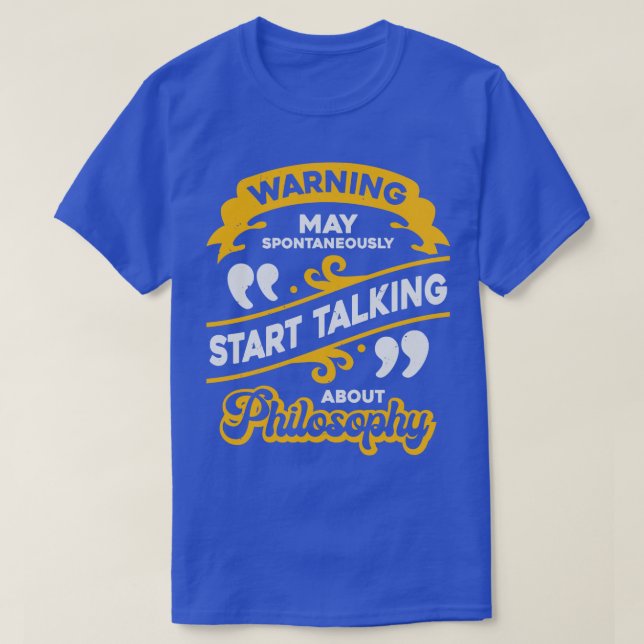 T-shirt Drôle Philosophie Étudiant Enseignant Cadeau (Design devant)