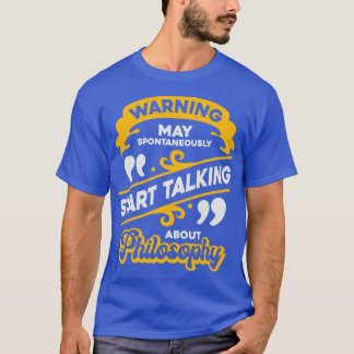 T-shirt Drôle Philosophie Étudiant Enseignant Cadeau