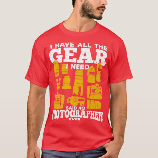 T-shirt Drôle Photographie Porteur Photographe Cadeau
