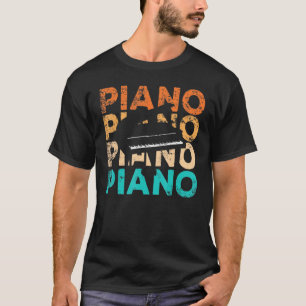 T-shirt Drôle Piano Femme 61 Clés De Succès Jouer Adulte M