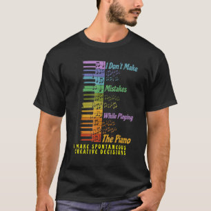 T-shirt Drôle Piano Lover Citation Musique Enseignant Pian