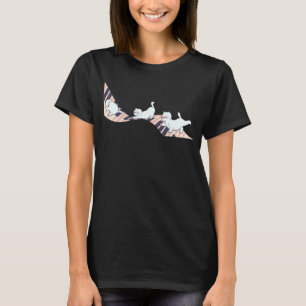 T-shirt Drôle Piano Musique Chat Hommes Femmes Enfants Cha