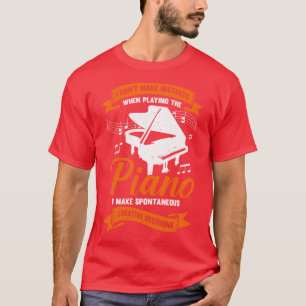 T-shirt Drôle Piano Player Musique Pianiste Cadeau