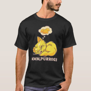 T-shirt Drôle Pierogi Chat Polonais Nourriture Pologne Pol