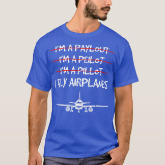T-shirt Drôle Pilotes d'avion commercial