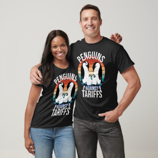 T-shirt Drôle Pingouins Rétro contre les tarifs Citer Anim