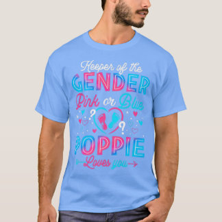 T-shirt Drôle Pink Ou Blue Poppie Vous Aime Révéler Le Sex
