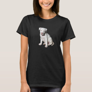 T-shirt Drôle Pit Bull Pit Bull Blanc Chiot Race de Chien