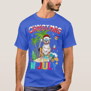 T-shirt Drôle Pitbull Chien dans les lunettes de soleil de