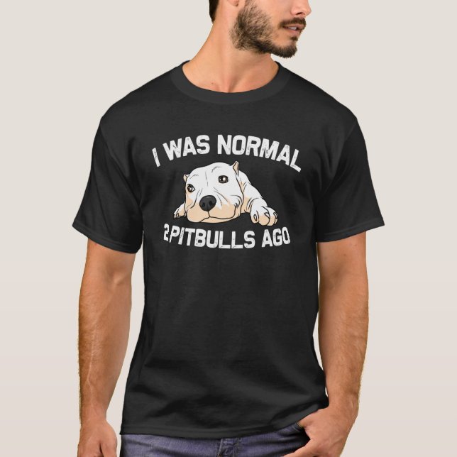 T-shirt Drôle Pitbull Pour Hommes Femmes Pet Canine Chien  (Devant)