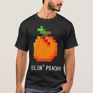 T-shirt Drôle Pixel Peach - Retro 8 - Bit Arcade Gamer Fee