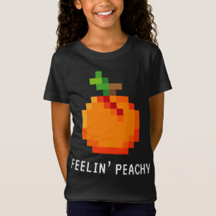 T-Shirt Drôle Pixel Peach - Retro 8 - Bit Arcade Gamer Fee