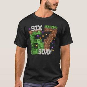 T-shirt Drôle Pixel Six Sept 67 Anniversaire de Gamer pour