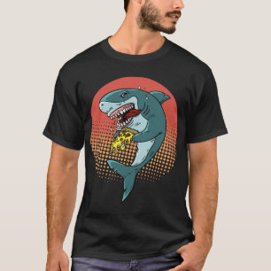 T-shirt Drôle Pizza de requin Amateurs de requin manger Pi