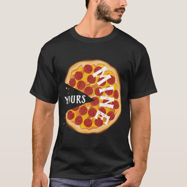 T-shirt Drôle pizza pepperoni mignonne foodie party (Devant)