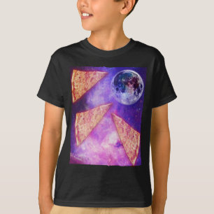 T-shirt Drôle Pizza Wolf Moon