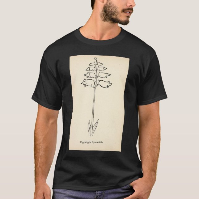 T-shirt Drôle Plante de porc fictif Lover désobéissance bo (Devant)
