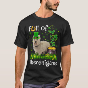 T-shirt Drôle Plein de Shenanigans Westie Chien St Patrick