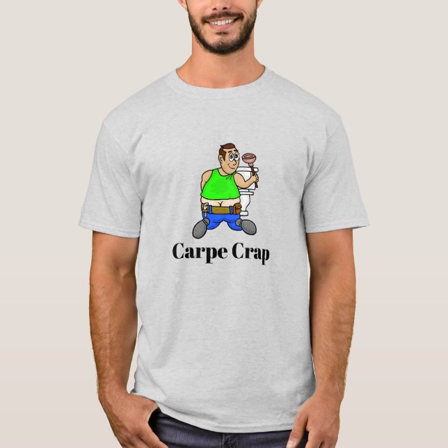 T-Shirt Drôle Plumber Débranchement Toilette (Devant)