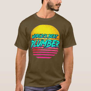 T-shirt Drôle Plumber Retro 1980s Cadeau