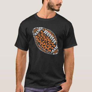 T-shirt Drôle Polka Dot joueur de football international