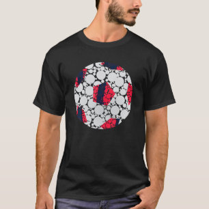 T-shirt Drôle Polka Dot joueur de soccer