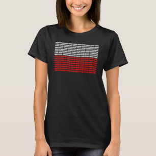 T-shirt Drôle polonais polska drapeau kurwa