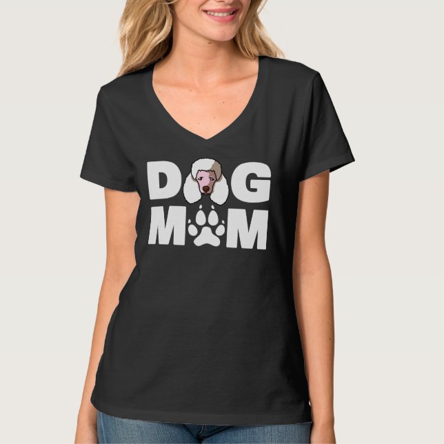 T-shirt Drôle Poodle Chien Maman Aimer R Cadeau (Devant)