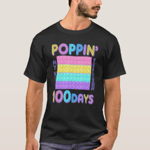 T-shirt Drôle Poppin Mon Chemin À Travers 100 Jours D'Écol