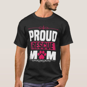 T-shirt Drôle Porteur de chien dire Fier Secourir Maman Se
