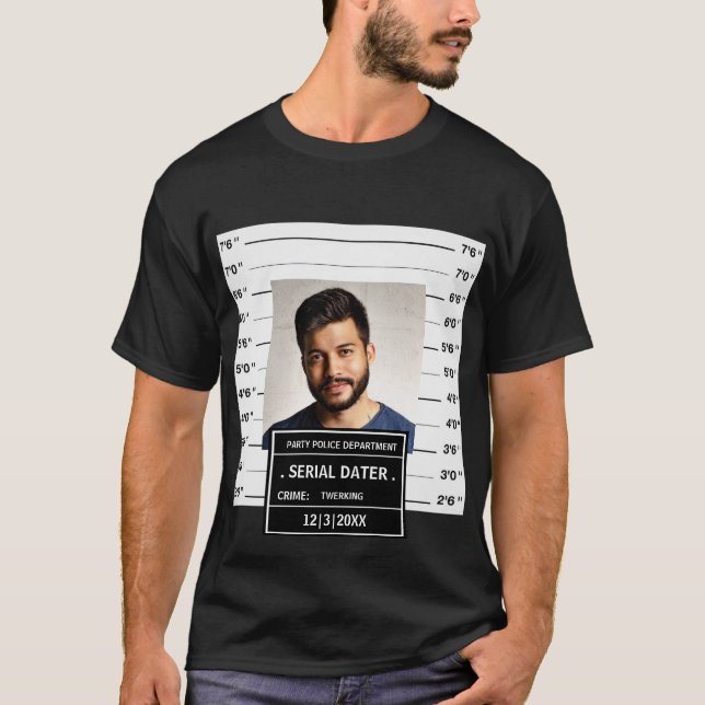 T-shirt Drôle poster de photo personnalisée (Devant)